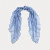 Ralph Lauren Cashmere-silk Pashmina Scarf In Cornflower