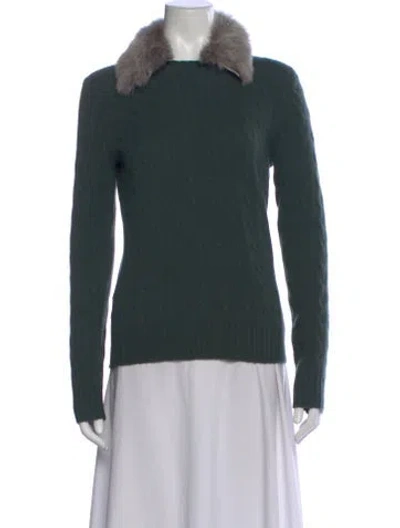 Pre-owned Ralph Lauren Cashmere Sweater In Green