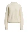 Ralph Lauren Ribbed Sequin-embellished Sweater In White