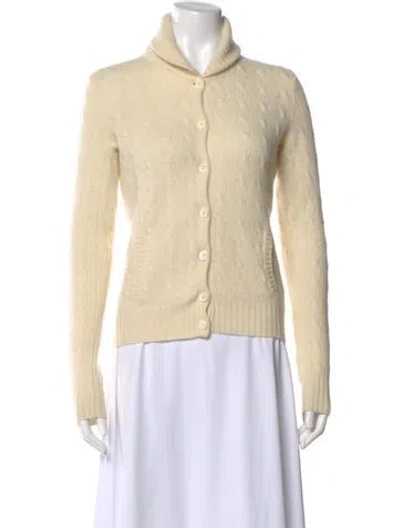 Pre-owned Ralph Lauren Cashmere Sweater In White