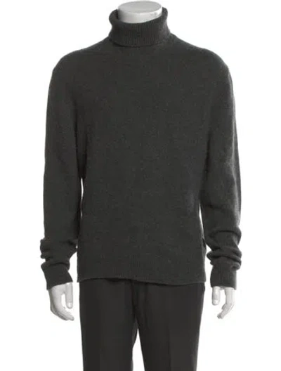Pre-owned Ralph Lauren Cashmere Turtleneck Pullover In Gray