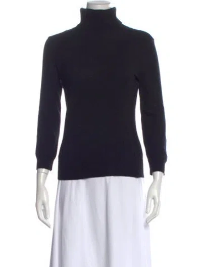 Pre-owned Ralph Lauren Cashmere Turtleneck Sweater In Black