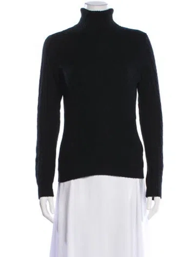 Pre-owned Ralph Lauren Cashmere Turtleneck Sweater In Black