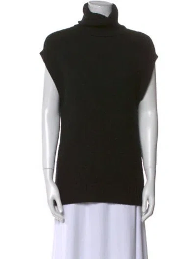 Pre-owned Ralph Lauren Cashmere Turtleneck Sweater In Black