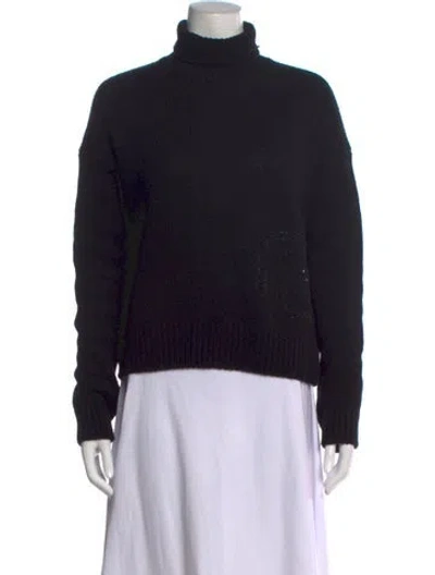 Pre-owned Ralph Lauren Cashmere Turtleneck Sweater In Black