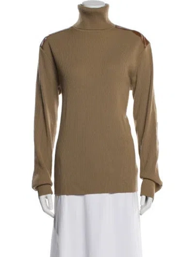 Pre-owned Ralph Lauren Cashmere Turtleneck Sweater In Brown