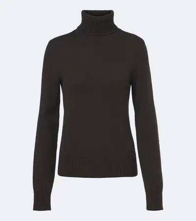 Ralph Lauren Logo-plaque Turtleneck Sweater In Black