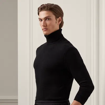 Ralph Lauren Cashmere Turtleneck Sweater In Classic Black