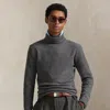 Ralph Lauren Cashmere Turtleneck Sweater In Gray