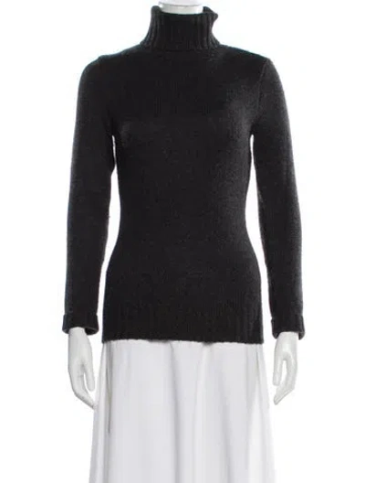 Pre-owned Ralph Lauren Cashmere Turtleneck Sweater In Gray