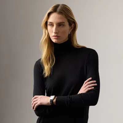 Ralph Lauren Cashmere Turtleneck Sweater In Black