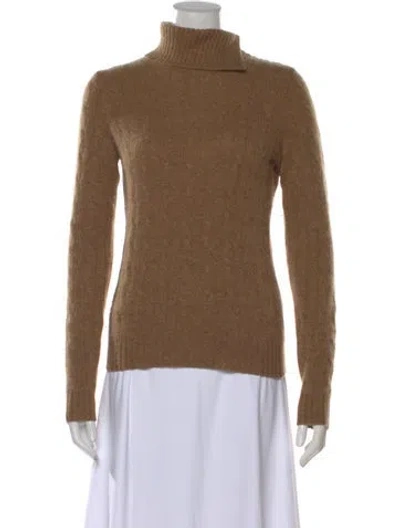 Pre-owned Ralph Lauren Cashmere Turtleneck Sweater In Neutral