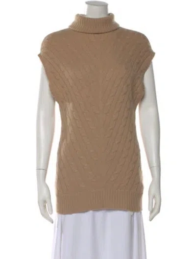 Pre-owned Ralph Lauren Cashmere Turtleneck Sweater In Neutral