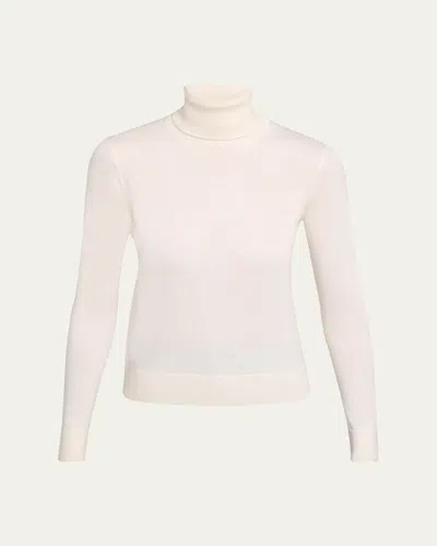 Ralph Lauren Cashmere Turtleneck Sweater In White