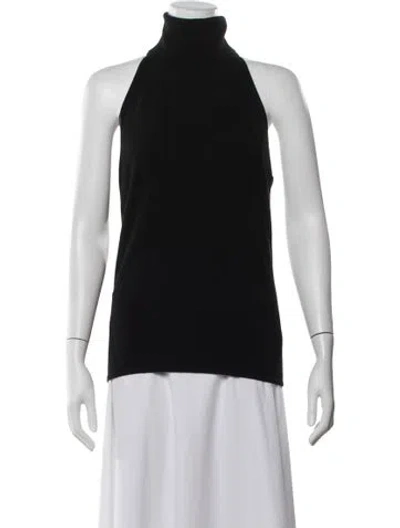 Pre-owned Ralph Lauren Cashmere Turtleneck Top In Black