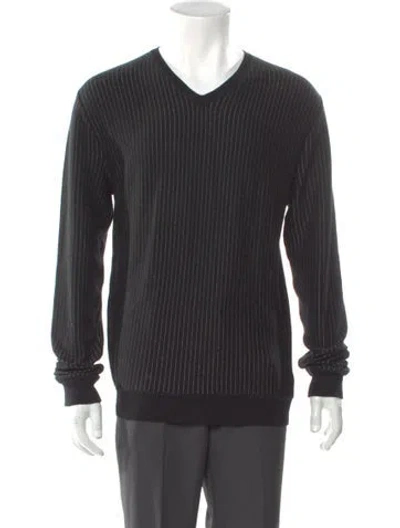 Pre-owned Ralph Lauren Cashmere V-neck Pullover In Gray