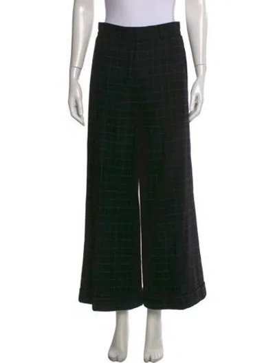 Pre-owned Ralph Lauren Cashmere Wide Leg Pants In Black