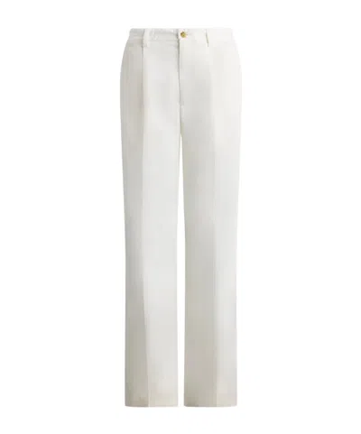 Ralph Lauren Casual Pants With Belt Loops In White