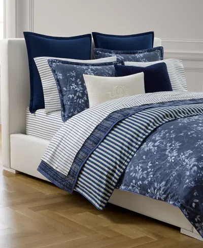 Ralph Lauren Caterina 3-pc. Comforter Set, Full/queen In Blue