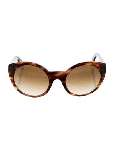 Pre-owned Ralph Lauren Cat-eye Gradient Sunglasses In Brown