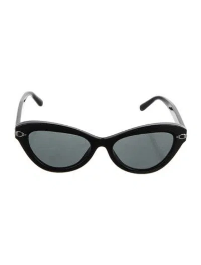 Pre-owned Ralph Lauren Cat-eye Tinted Sunglasses In Black