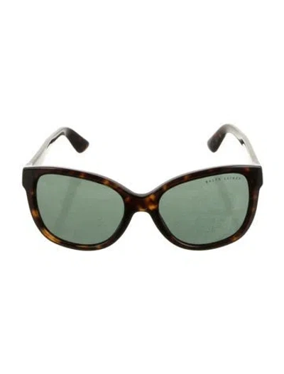 Pre-owned Ralph Lauren Cat-eye Tinted Sunglasses In Black