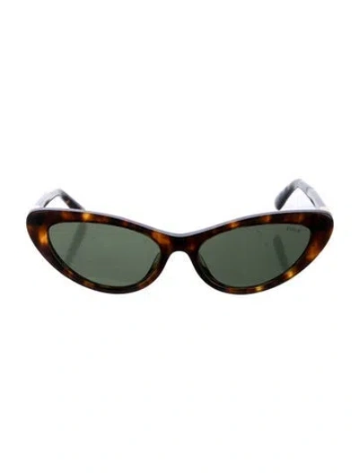 Pre-owned Ralph Lauren Cat-eye Tinted Sunglasses In Brown