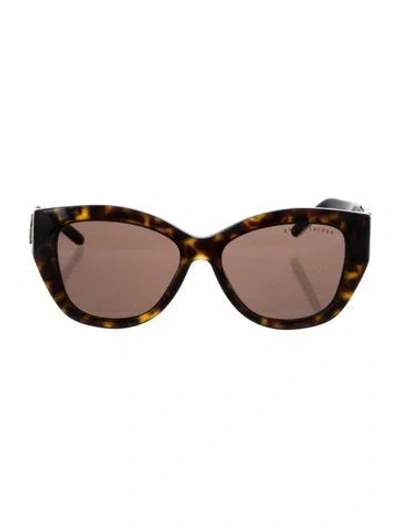 Pre-owned Ralph Lauren Cat-eye Tinted Sunglasses In Brown