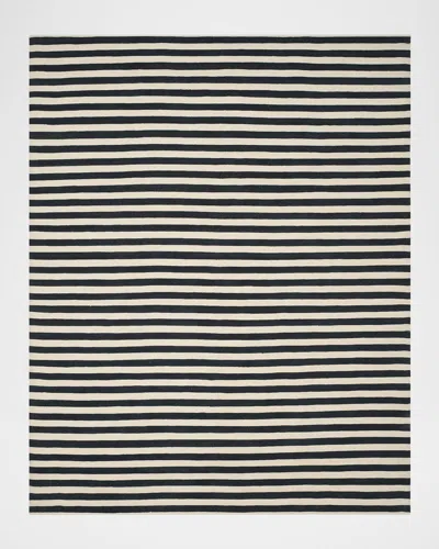 Ralph Lauren Celeste Stripe Hand-woven Rug In Black