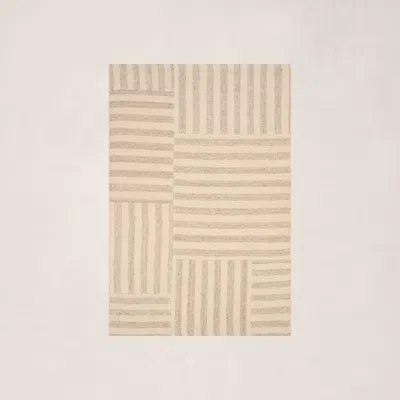 Ralph Lauren Celeste Stripe Patch Rug In Dune In Brown