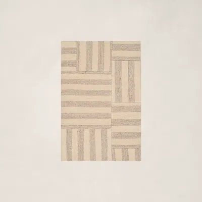 Ralph Lauren Celeste Stripe Patch Rug In Dune In Brown