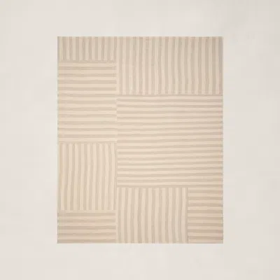 Ralph Lauren Celeste Stripe Patch Rug In Dune In Neutral