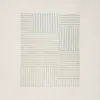 Ralph Lauren Celeste Stripe Patch Rug In Sky In Neutral