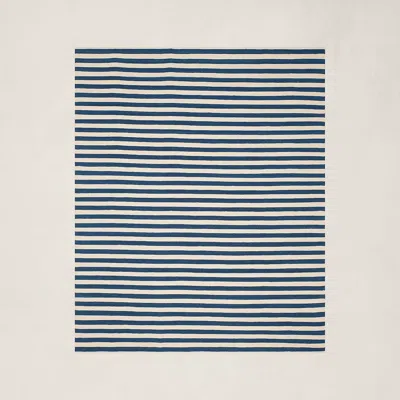 Ralph Lauren Celeste Stripe Rug In Pacific In Blue