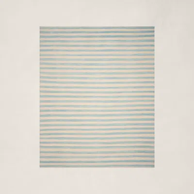 Ralph Lauren Celeste Stripe Rug In Sky In Blue