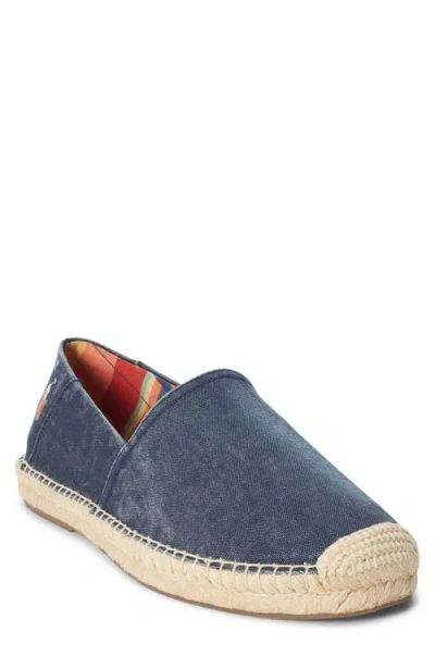 Ralph Lauren Cevio Espadrille Slip-on Shoe In Navy