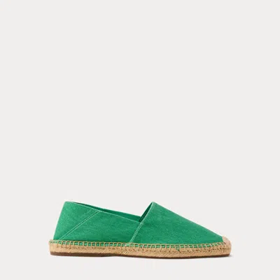Polo Ralph Lauren Cevio Washed Canvas Espadrille In Green