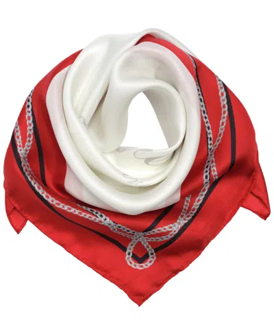 Ralph Lauren Chain Border Square Scarf In Multi