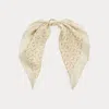 Ralph Lauren Chain-print Silk Square Scarf In Neutral