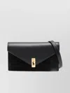 Ralph Lauren Chain Strap Envelope Shape Wallets In Black