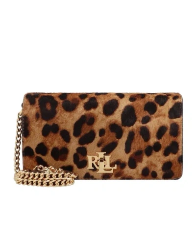 Polo Ralph Lauren Chain Strap Shoulder Bag In Brown