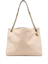 Ralph Lauren Chain-strap Suede Tote Bag