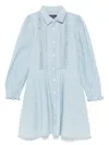 Polo Ralph Lauren Chambray Mini Dress In Blue