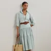 Ralph Lauren Chambray Tiered Midi Skirt