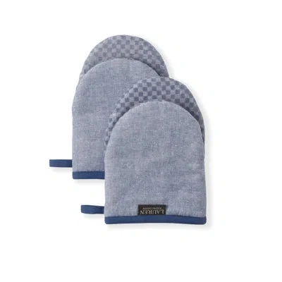 Ralph Lauren Chambray Woven Oven Mitt In Blue