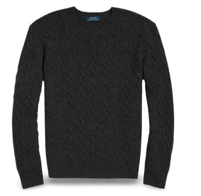 Ralph Lauren Charcoal Grey Wool Cashmere Sweater