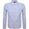 Ralph Lauren Check Long Sleeve Shirt Blue In Multi