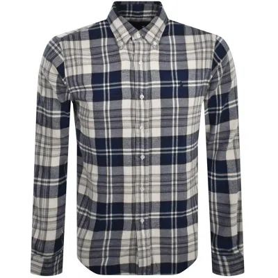 Ralph Lauren Check Long Sleeve Shirt Navy In Blue