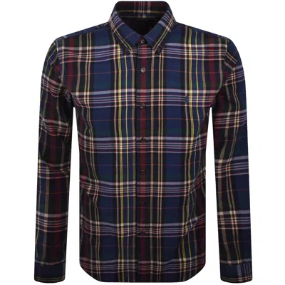Ralph Lauren Check Long Sleeve Shirt Navy In Multi