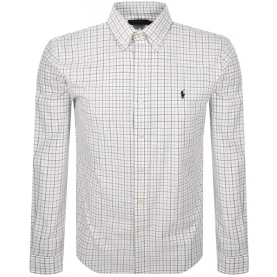Ralph Lauren Check Long Sleeve Shirt White